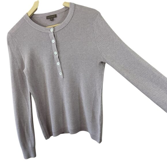 Lilla P Medium Sweater Top Pullover Long Sleeve Pale Purple Cotton Modal Womens - Picture 7 of 12